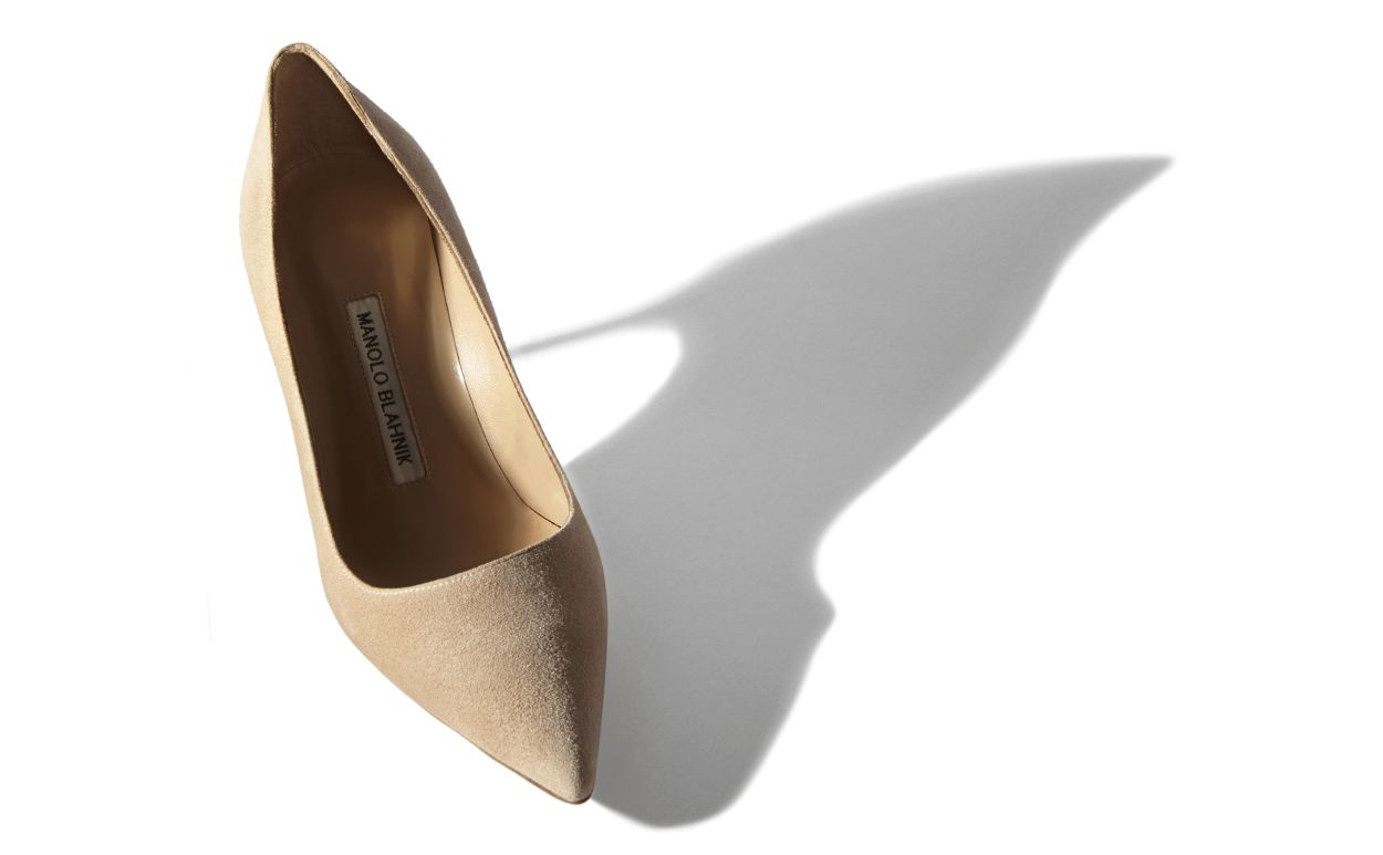Nude Suede Pointed Toe Pumps Nude Suede Pointed Toe Pumps