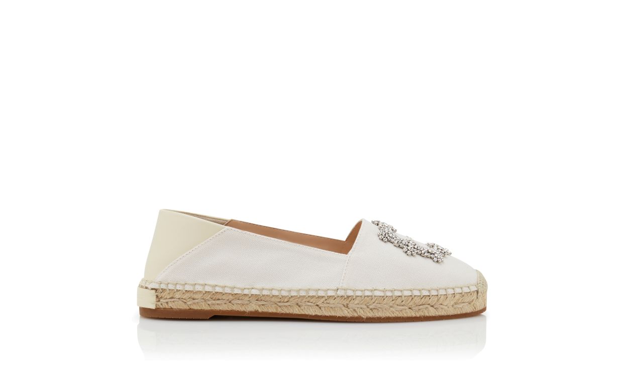 Light Cream Cotton Espadrilles Light Cream Cotton Espadrilles