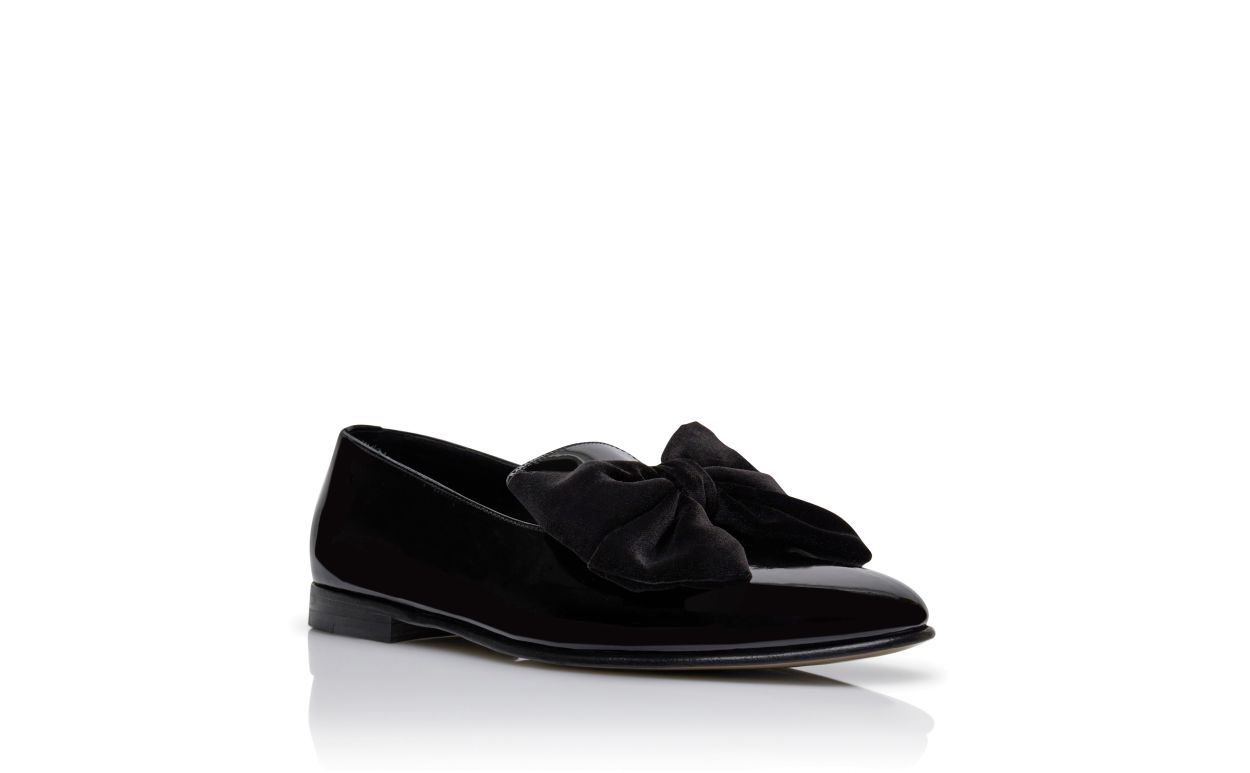 Black Patent Leather Loafers