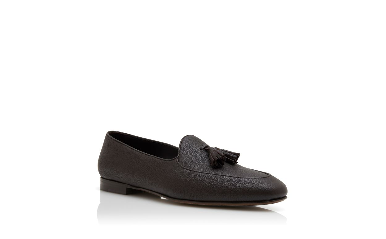 Dark Brown Calf Leather Loafers