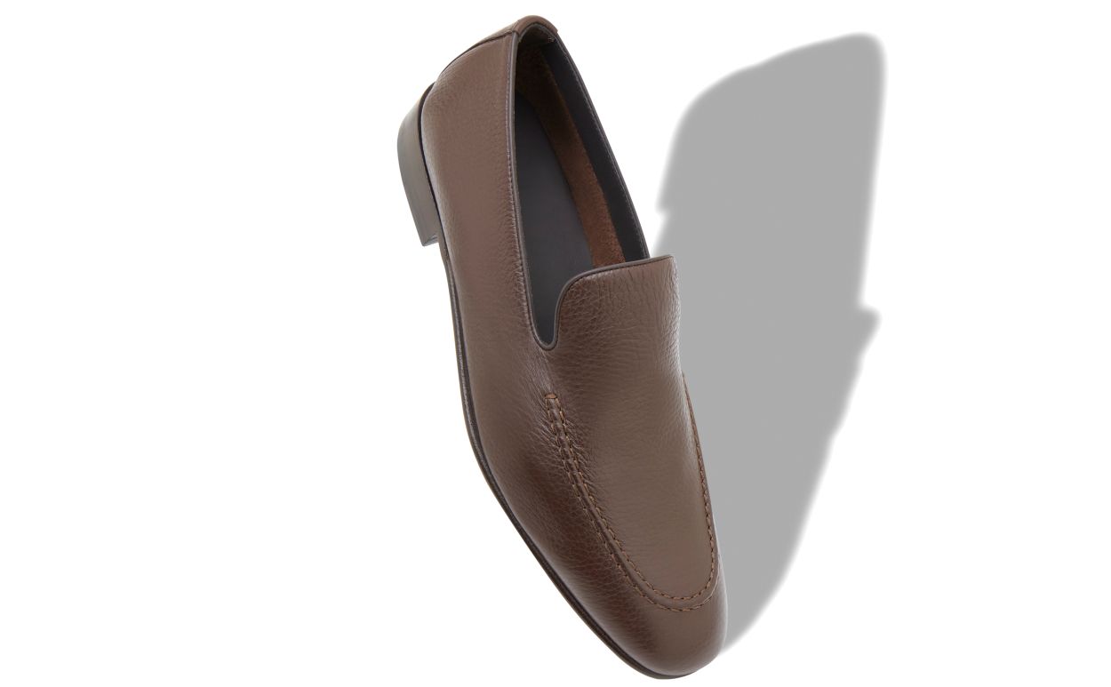 Brown Calf Leather Loafers
