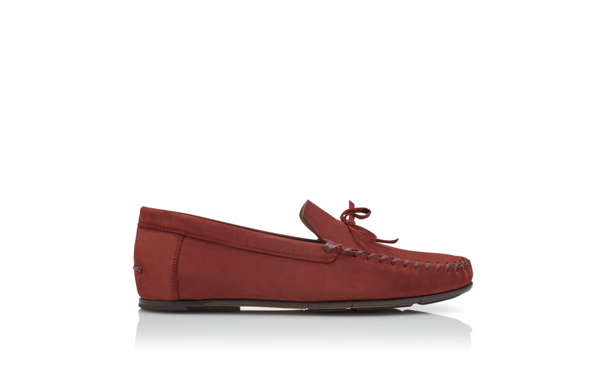Brown Nubuck Leather Driving Shoes