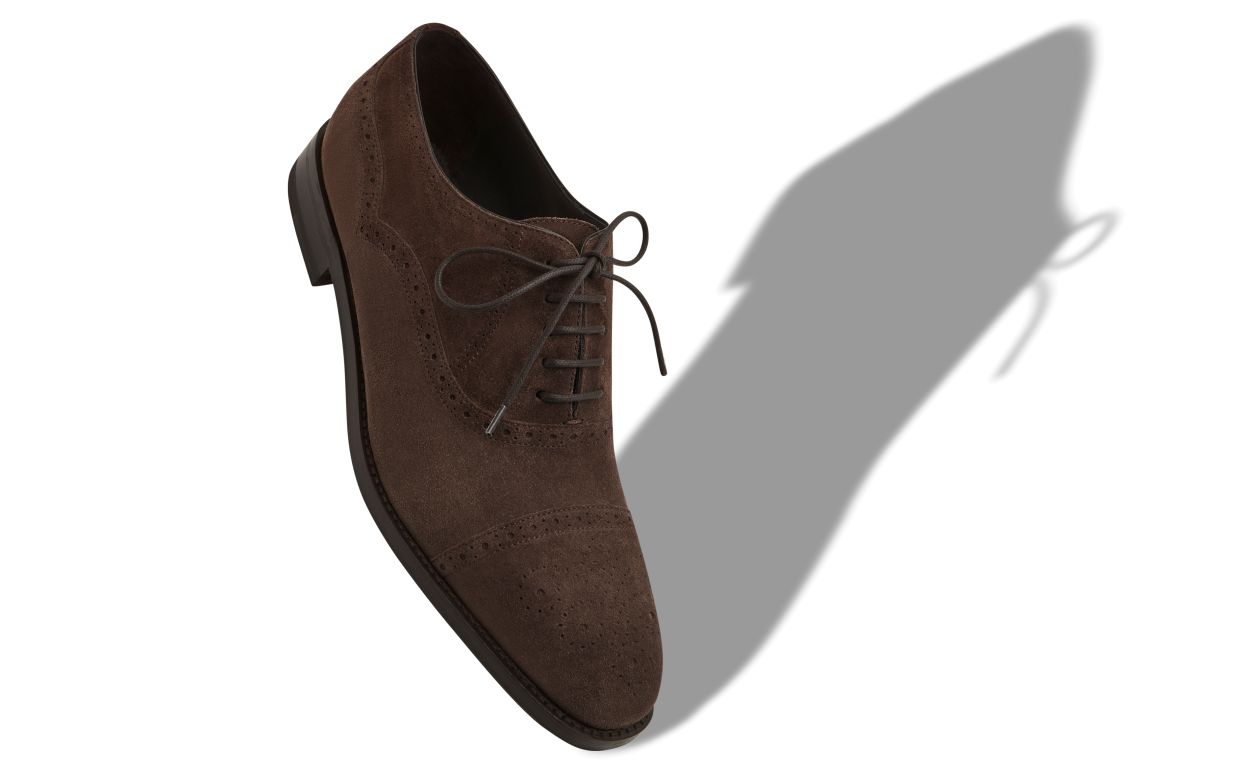 Dark Brown Suede Cap Toe Oxfords Dark Brown Suede Cap Toe Oxfords