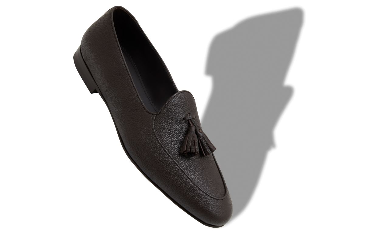 Dark Brown Calf Leather Loafers