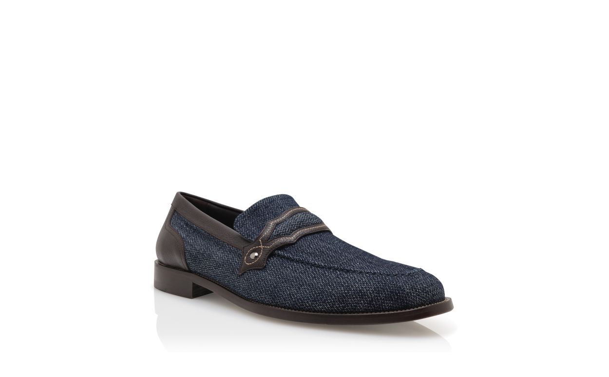 Blue Denim Penny Loafers