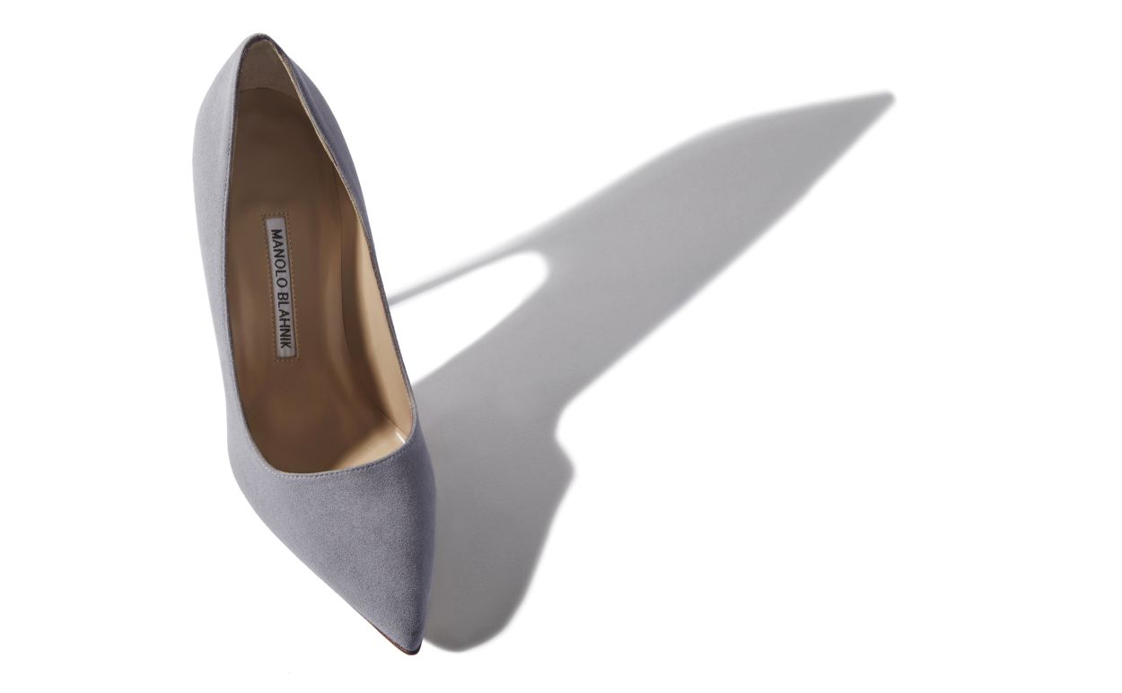 Light Grey Suede Pointed Toe Pumps Light Grey Suede Pointed Toe Pumps