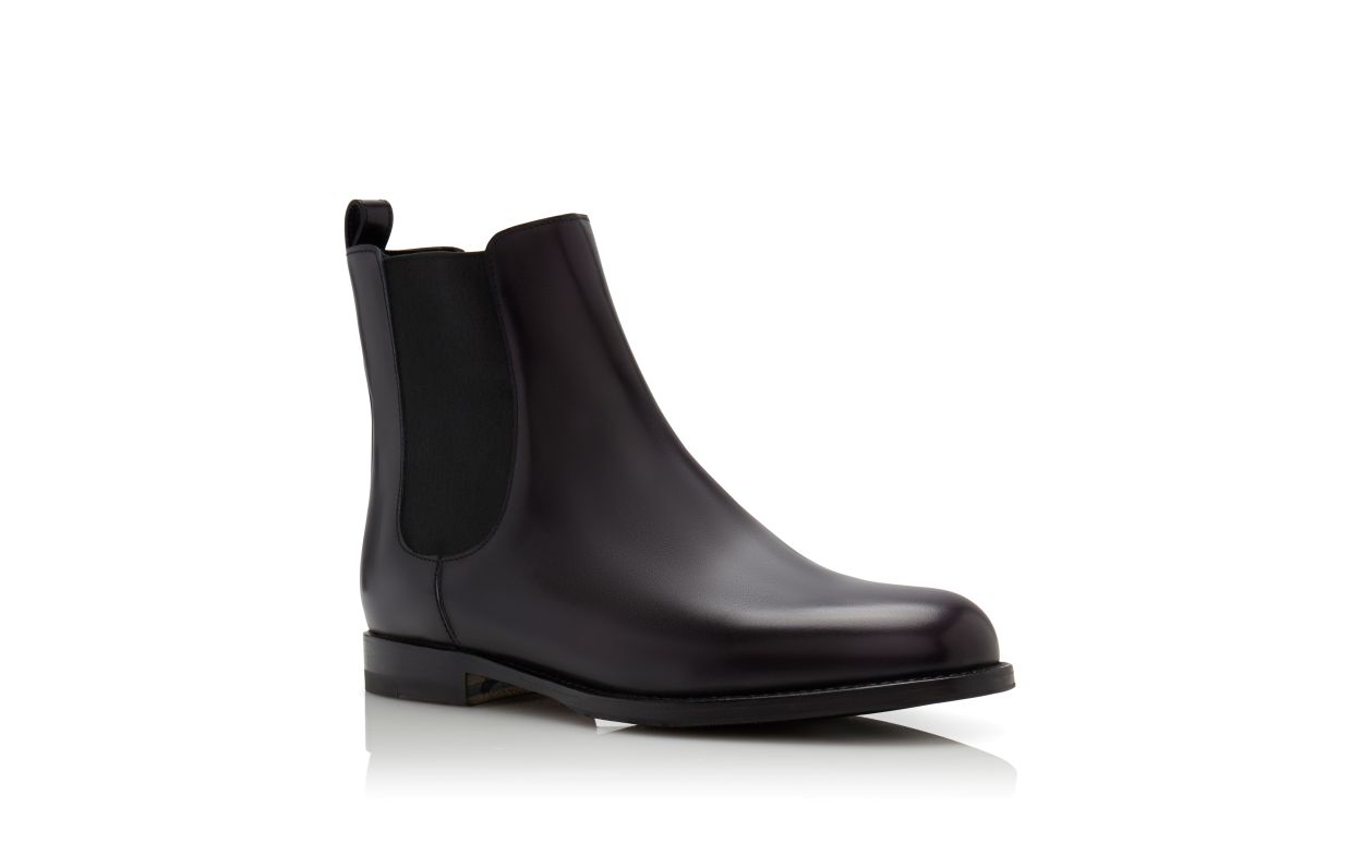 Black Calf Leather Chelsea Boots