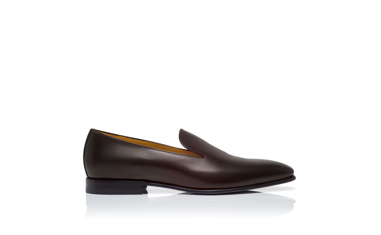 Dark Brown Calf Leather Loafers