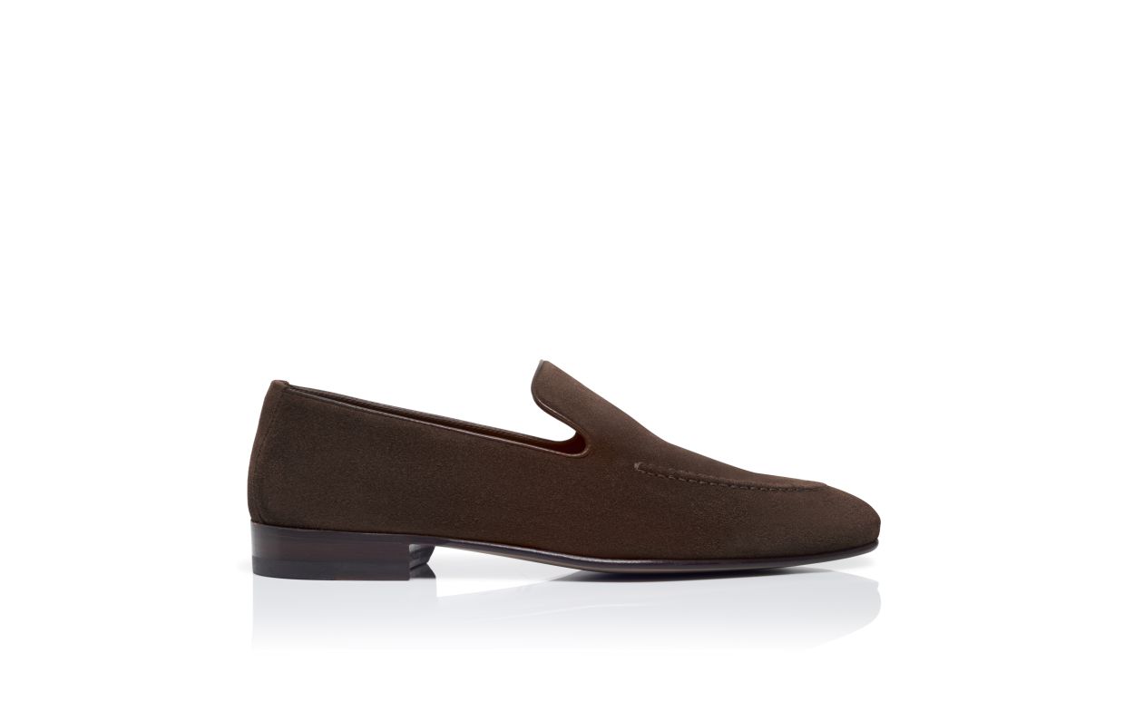 Dark Brown Suede Loafers