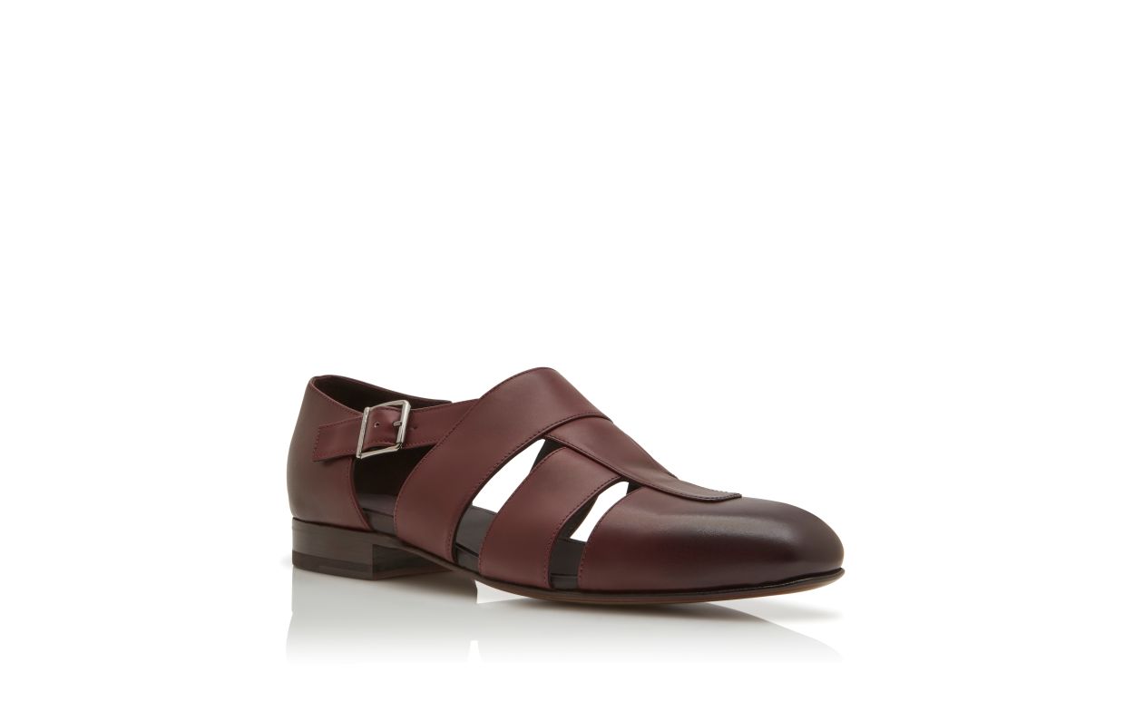 Red Calf Leather Sandals