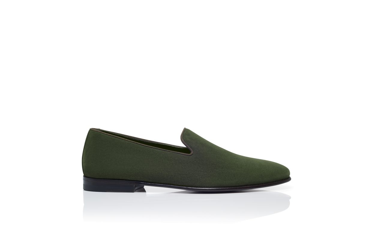 Green Suede Loafers