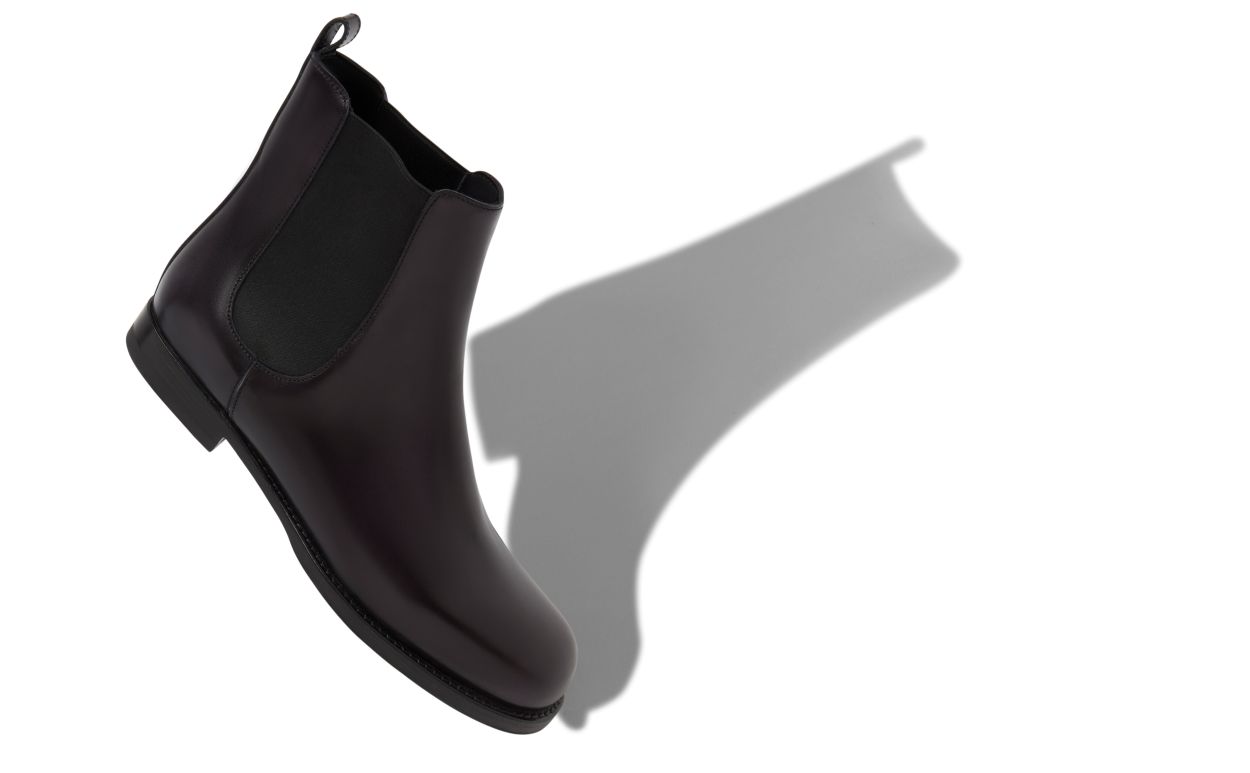 Black Calf Leather Chelsea Boots