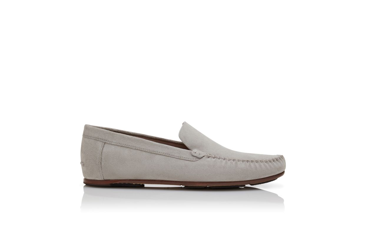 Light Grey Suede Slippers Light Grey Suede Slippers