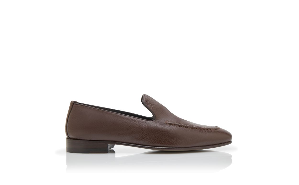 Brown Calf Leather Loafers